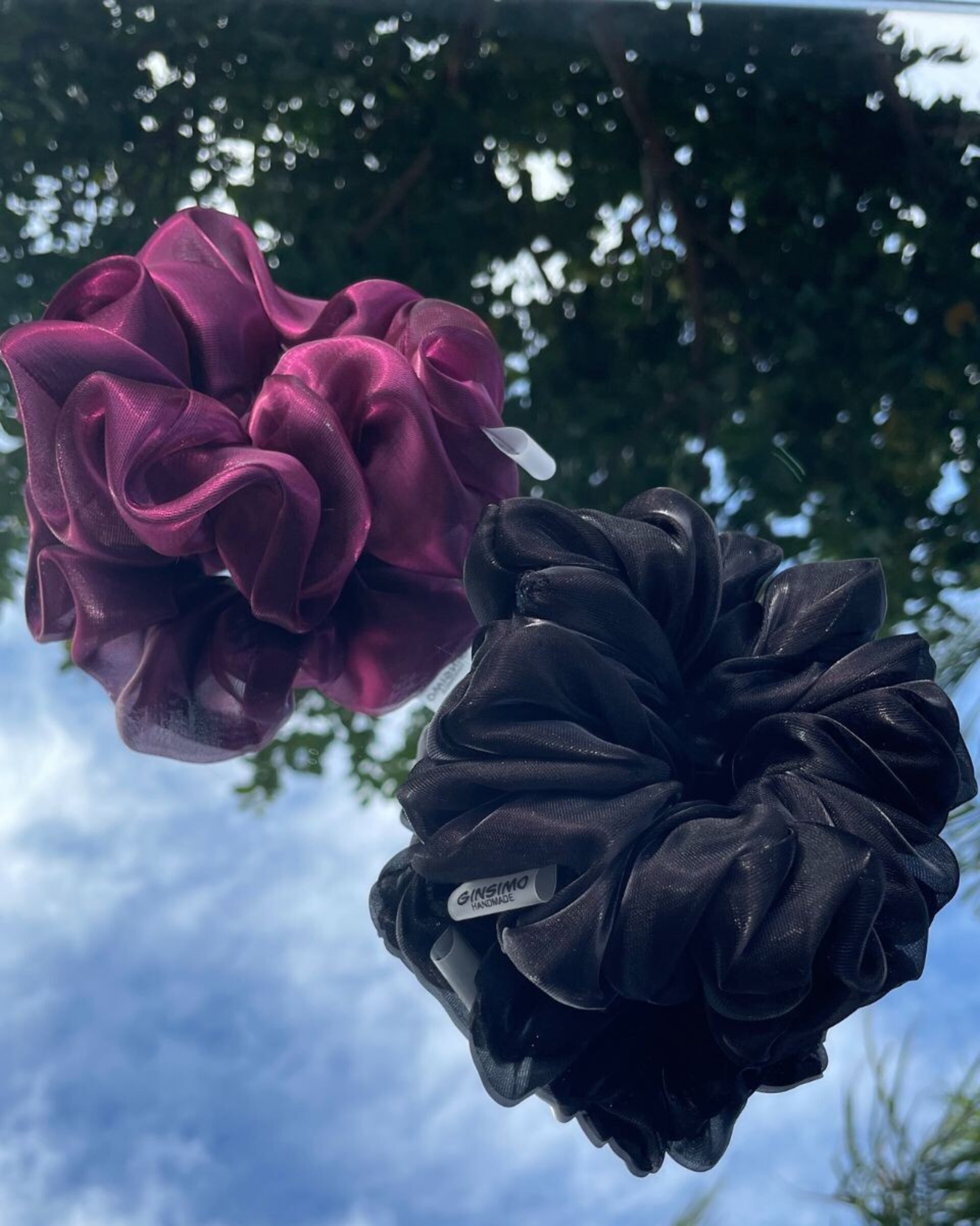 Scrunchie Organza Burgundy - 3