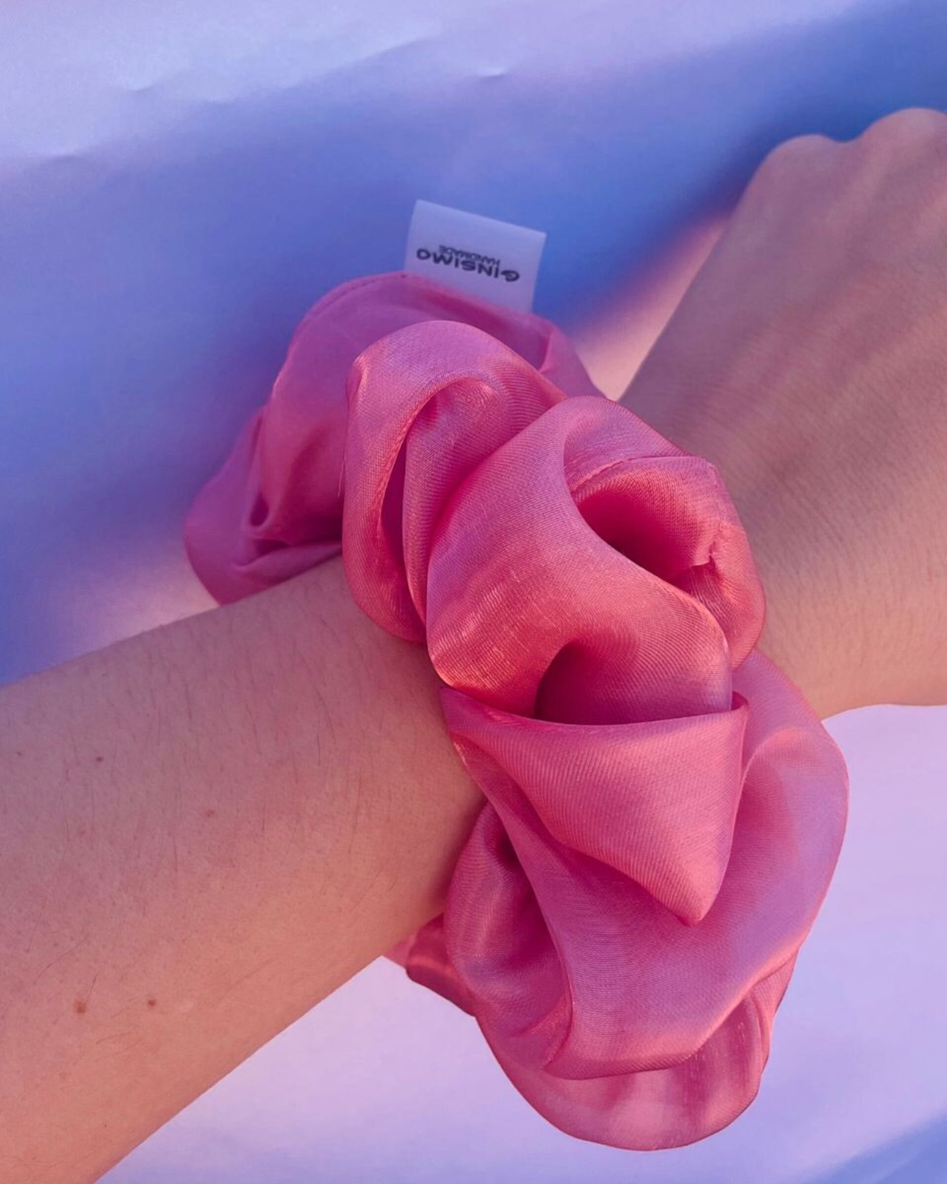 Scrunchie Organza Rosa Amber - 4